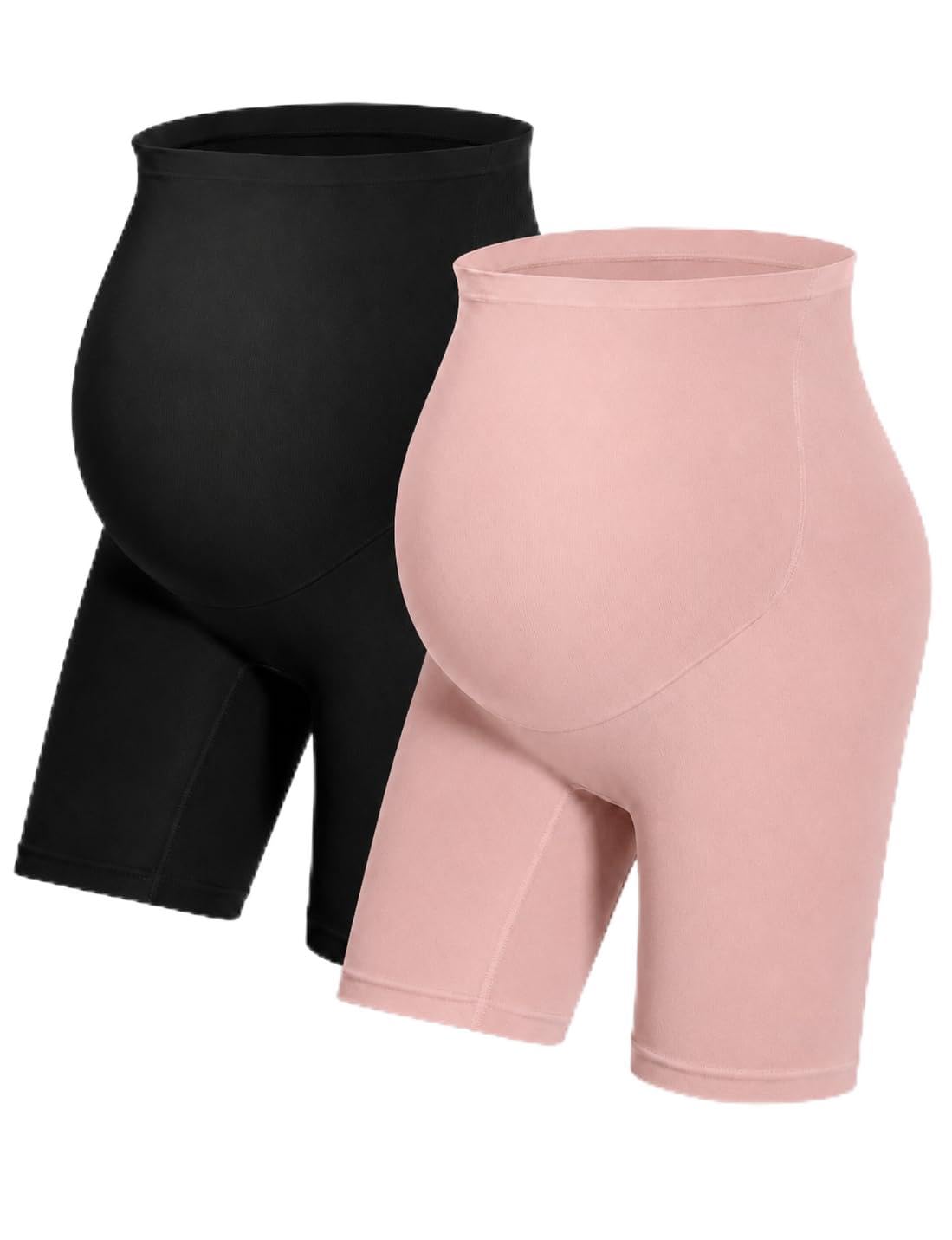 HOFISH Maternity Support Underwear for Women No Show Seamless Pregnancy Compression Shapewear Over Bump