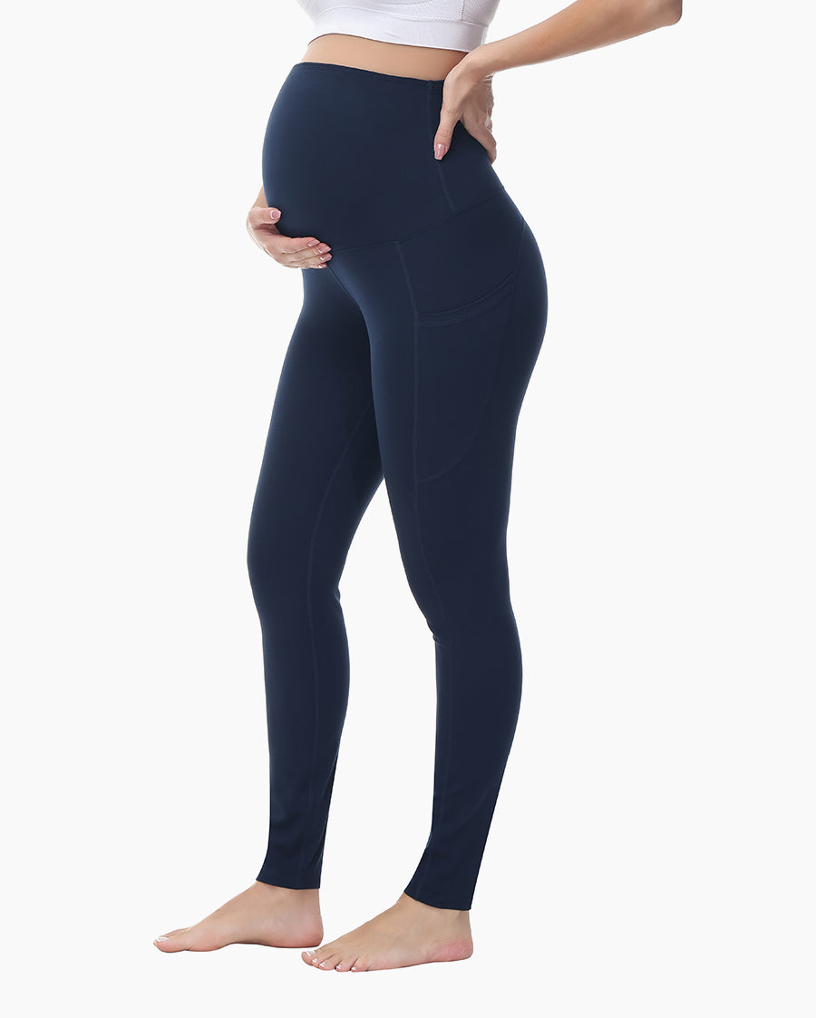 Women's Maternity Leggings Ultra-Soft Pregnancy Yoga Pants Over The Bump Thermal Bottom Underwear Workout Leggings