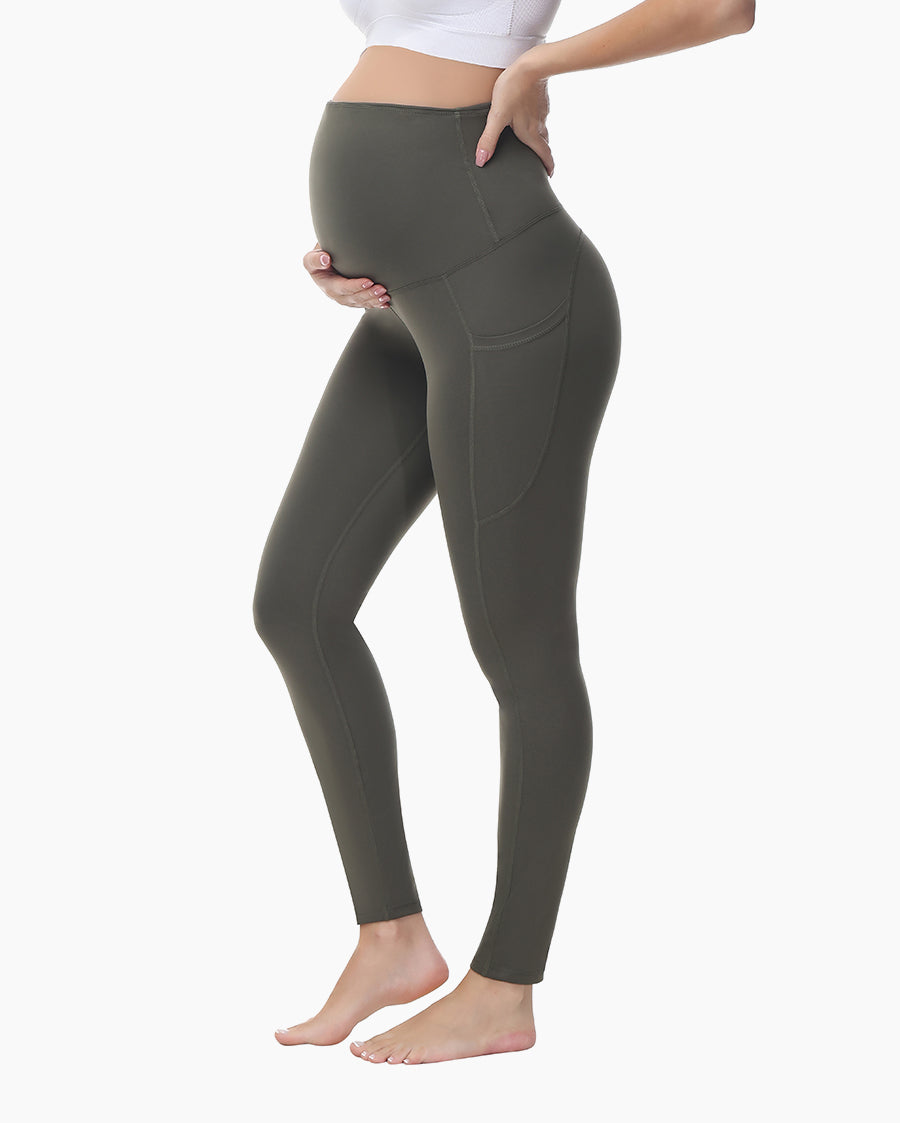 Women's Maternity Leggings Ultra-Soft Pregnancy Yoga Pants Over The Bump Thermal Bottom Underwear Workout Leggings