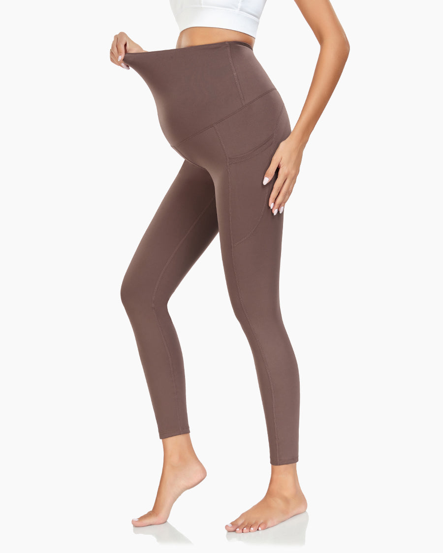 Women's Maternity Leggings Ultra-Soft Pregnancy Yoga Pants Over The Bump Thermal Bottom Underwear Workout Leggings