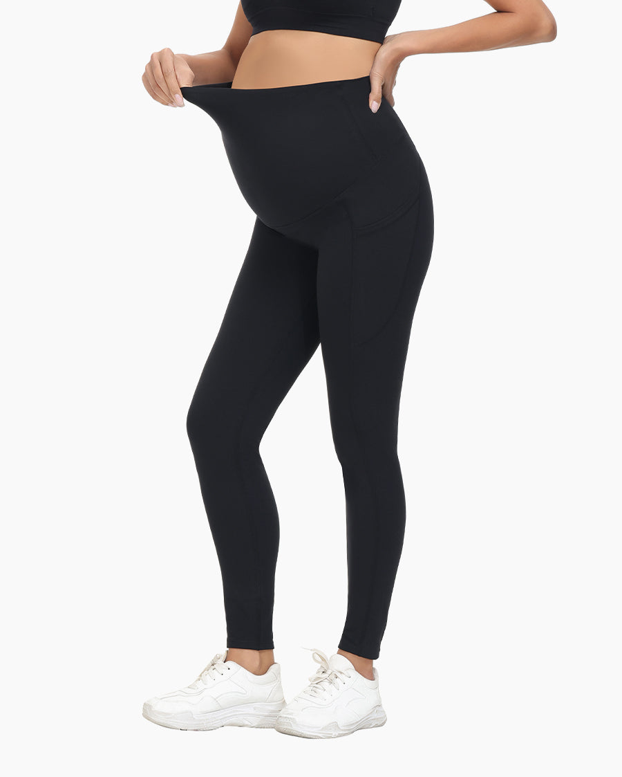 Women's Maternity Leggings Ultra-Soft Pregnancy Yoga Pants Over The Bump Thermal Bottom Underwear Workout Leggings