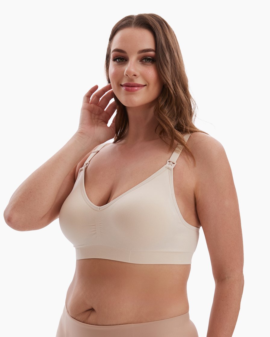 HOFISH Maternity Nursing Bra for Breastfeeding Pregnancy Wireless Bralette
