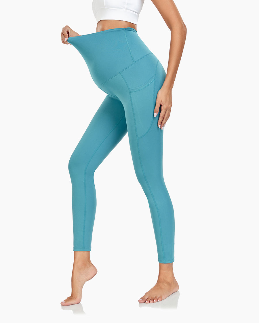 Women's Maternity Leggings Ultra-Soft Pregnancy Yoga Pants Over The Bump Thermal Bottom Underwear Workout Leggings