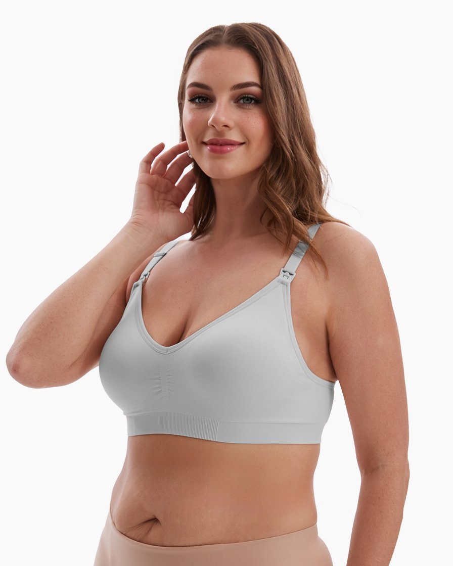 HOFISH Maternity Nursing Bra for Breastfeeding Pregnancy Wireless Bralette
