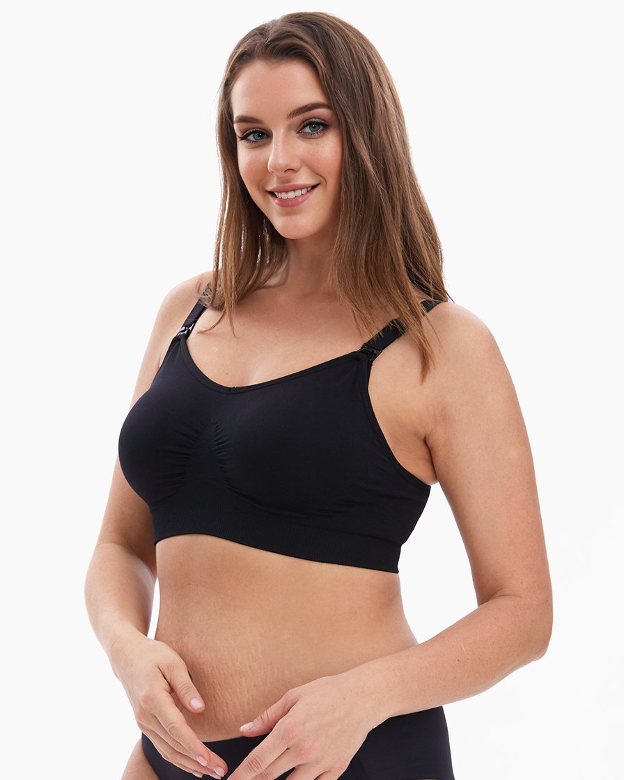 HOFISH 3PACK Full Bust Seamless Nursing Maternity Bras Bralette