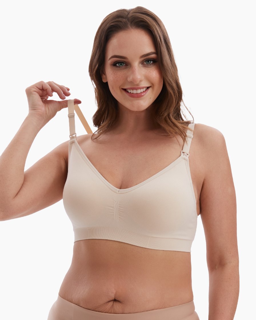 HOFISH Maternity Nursing Bra for Breastfeeding Pregnancy Wireless Bralette