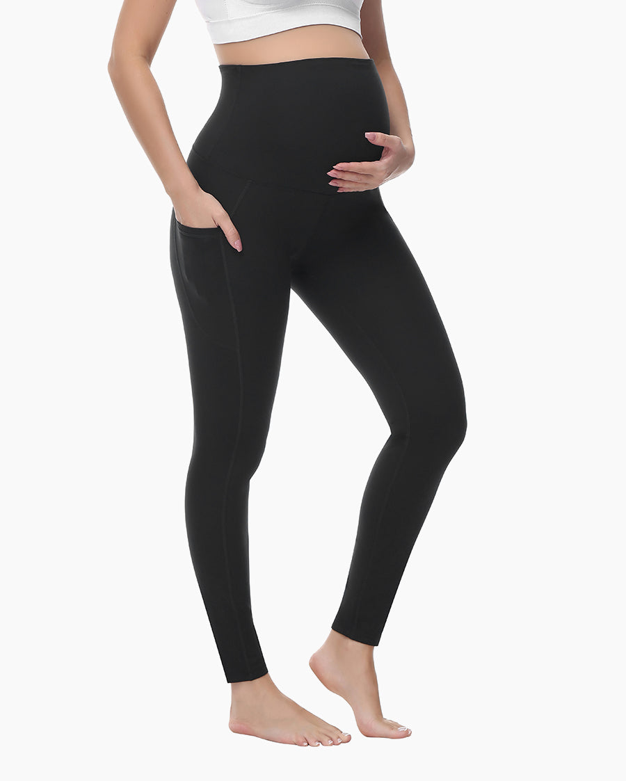 Women's Maternity Leggings Ultra-Soft Pregnancy Yoga Pants Over The Bump Thermal Bottom Underwear Workout Leggings