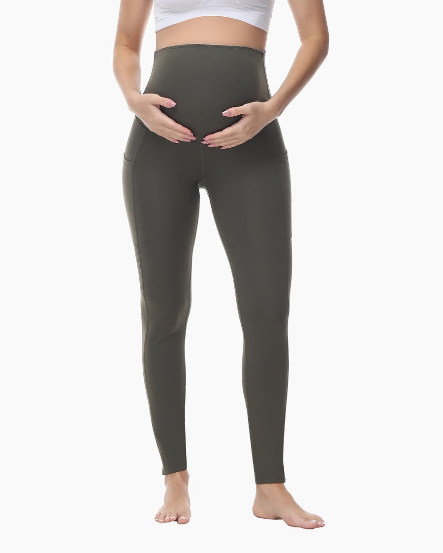 Women's Maternity Leggings Ultra-Soft Pregnancy Yoga Pants Over The Bump Thermal Bottom Underwear Workout Leggings