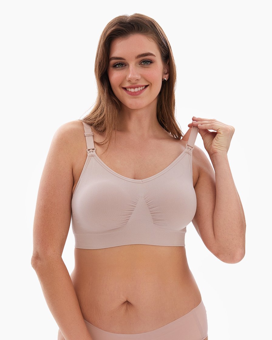 HOFISH 3PACK Full Bust Seamless Nursing Maternity Bras Bralette