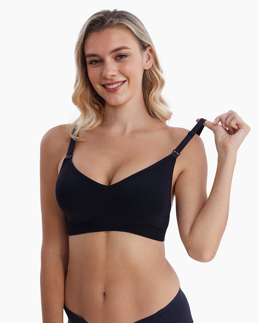 HOFISH Maternity Nursing Bra for Breastfeeding Pregnancy Wireless Bralette