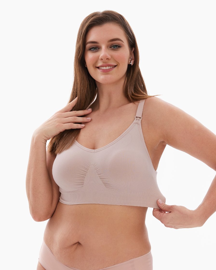 HOFISH 3PACK Full Bust Seamless Nursing Maternity Bras Bralette