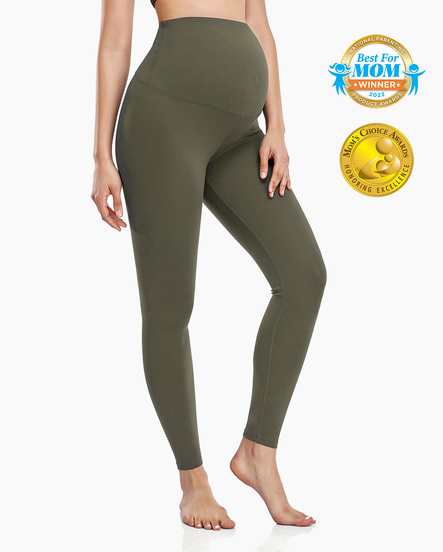 Women's Maternity Leggings Ultra-Soft Pregnancy Yoga Pants Over The Bump Thermal Bottom Underwear Workout Leggings