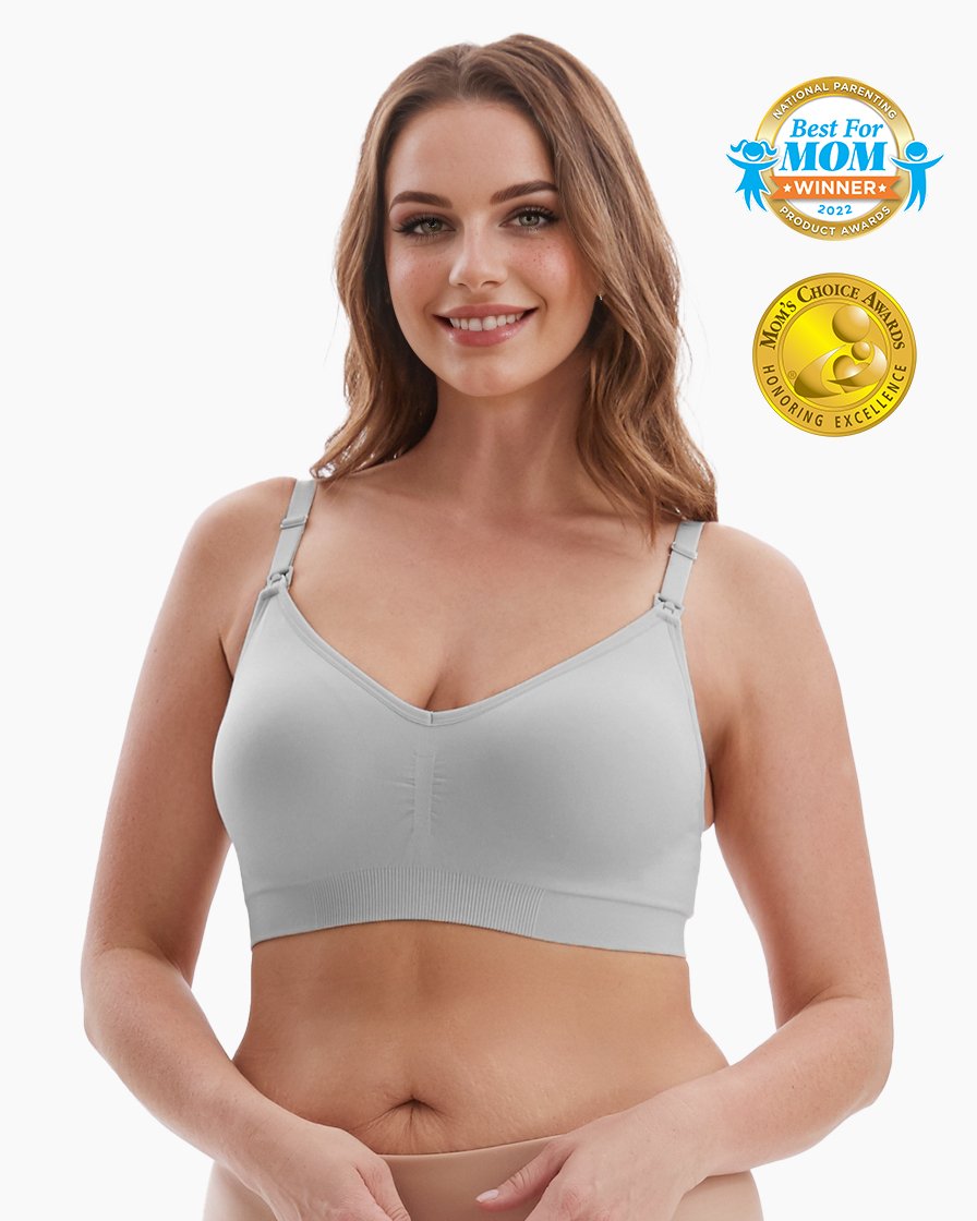 HOFISH Maternity Nursing Bra for Breastfeeding Pregnancy Wireless Bralette