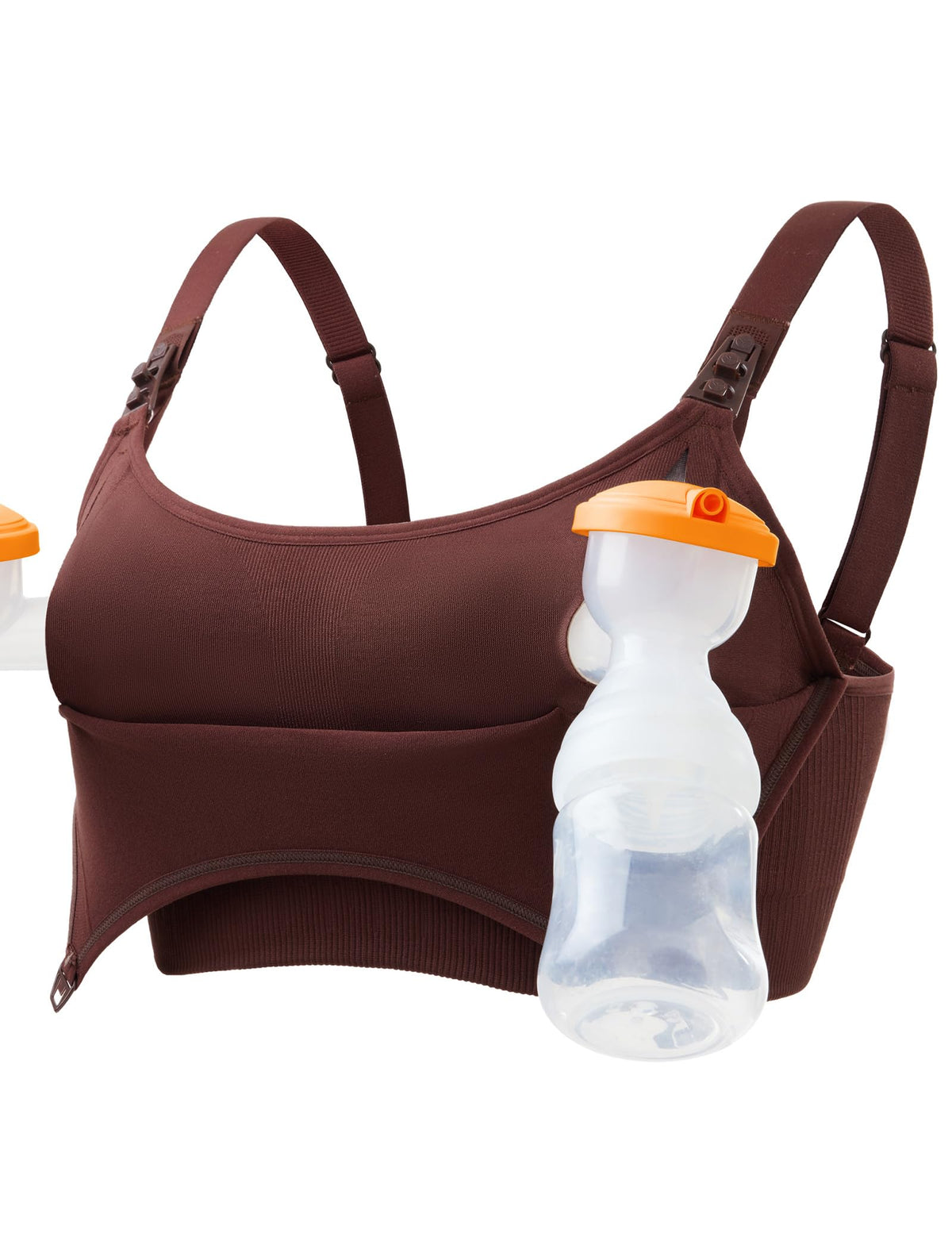 Pumping Bra Hands Free Seamless Comfort PatentedClasps Nursing and Pumping Bra in One Breast Pump Bra All Day Wear
