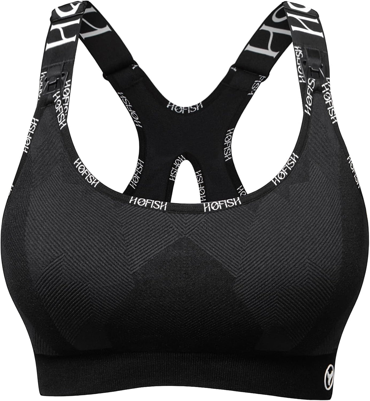 HOFISH Nursing Bras for Breastfeeding, Medium Support Nursing Sports Bra Wireless Comfort Maternity Bra