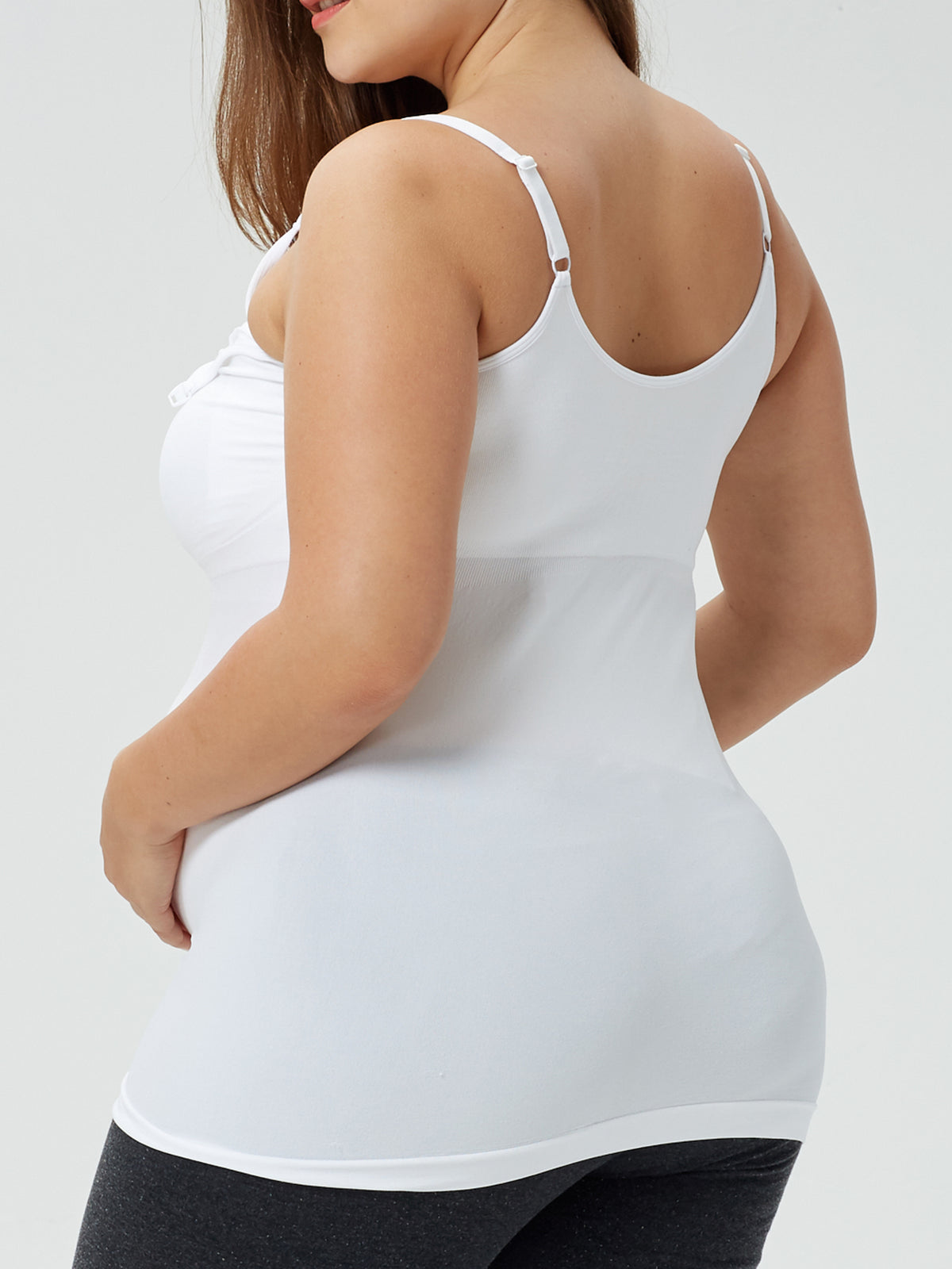 Baju Atasan Penyusuan Wanita HOFISH, Baju Kejururawatan Bersalin dengan Bra Terbina dalam 3packwhite