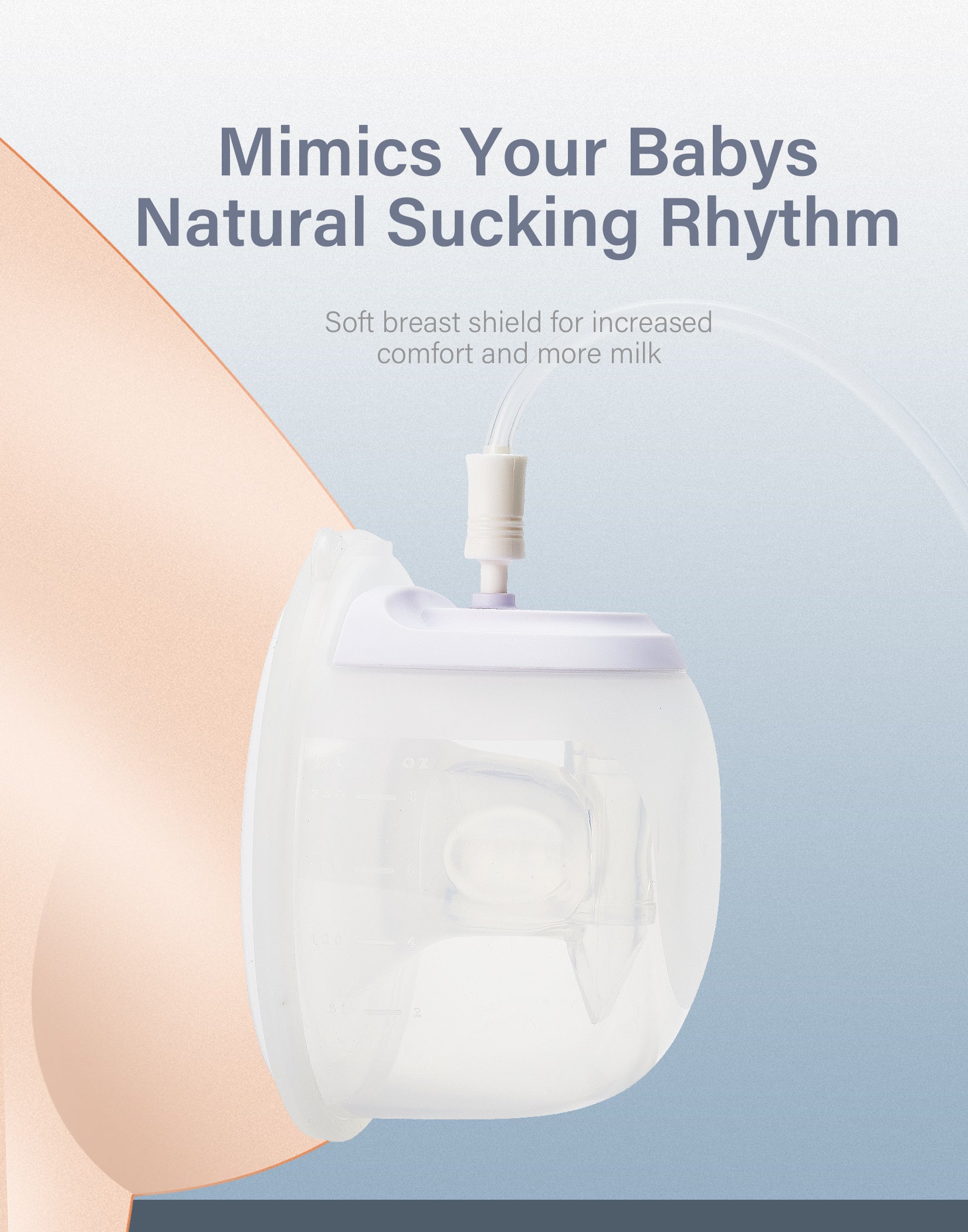 Electric Portable Breast Pump-Hands-Free Double Breast Pump with 3 Modes & 9 Levels-Wearable Breast Pump with 28 MM Flange-8009D