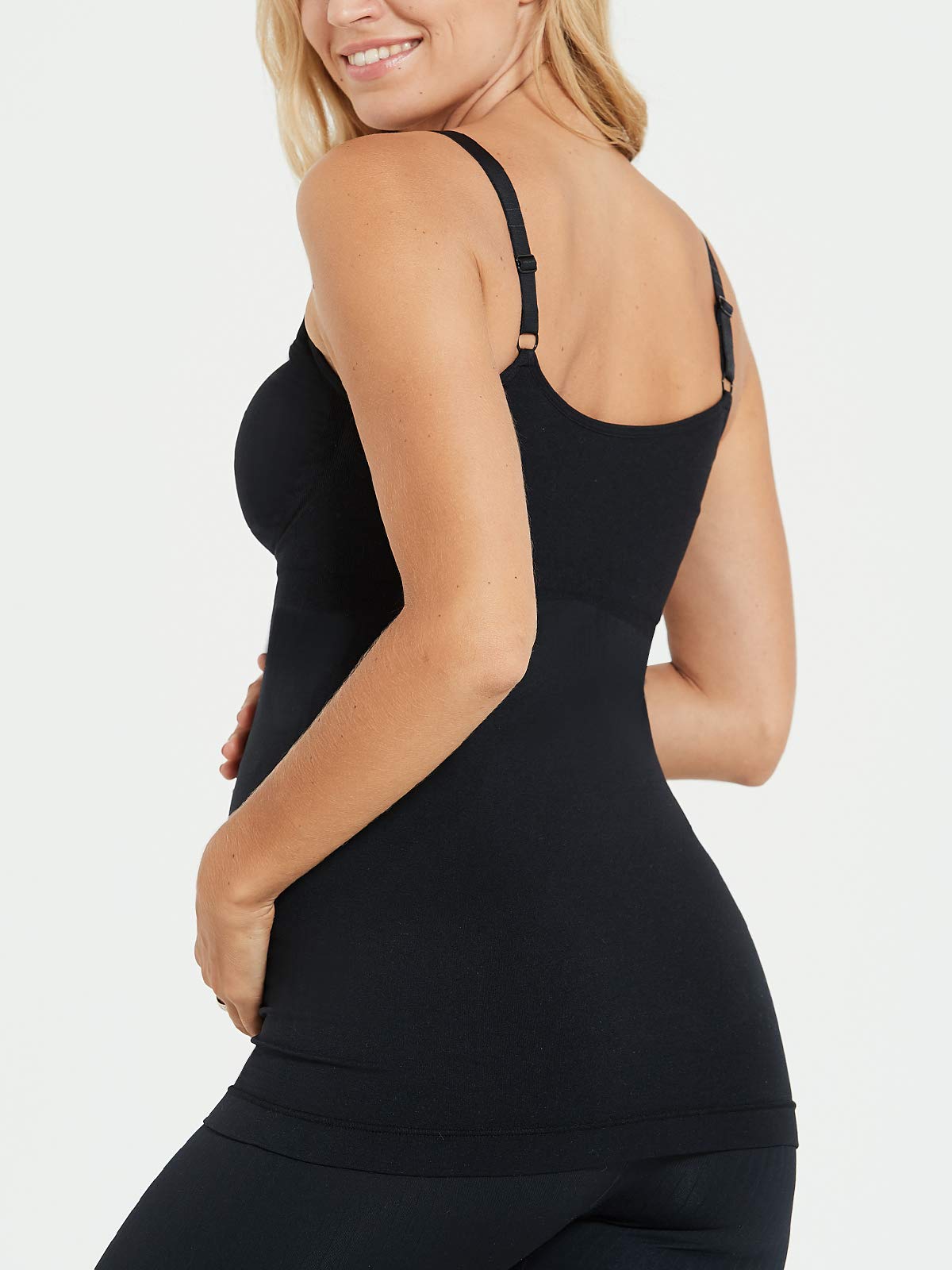 3 Pack Women's Maternity Nursing Cami with Build in Shelf Bra Non-padded