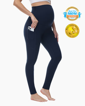 Women's Maternity Leggings Ultra-Soft Pregnancy Yoga Pants Over The Bump Thermal Bottom Underwear Workout Leggings