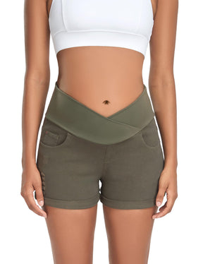 Women's Super Comfy Maternity Skinny  Shorts 51