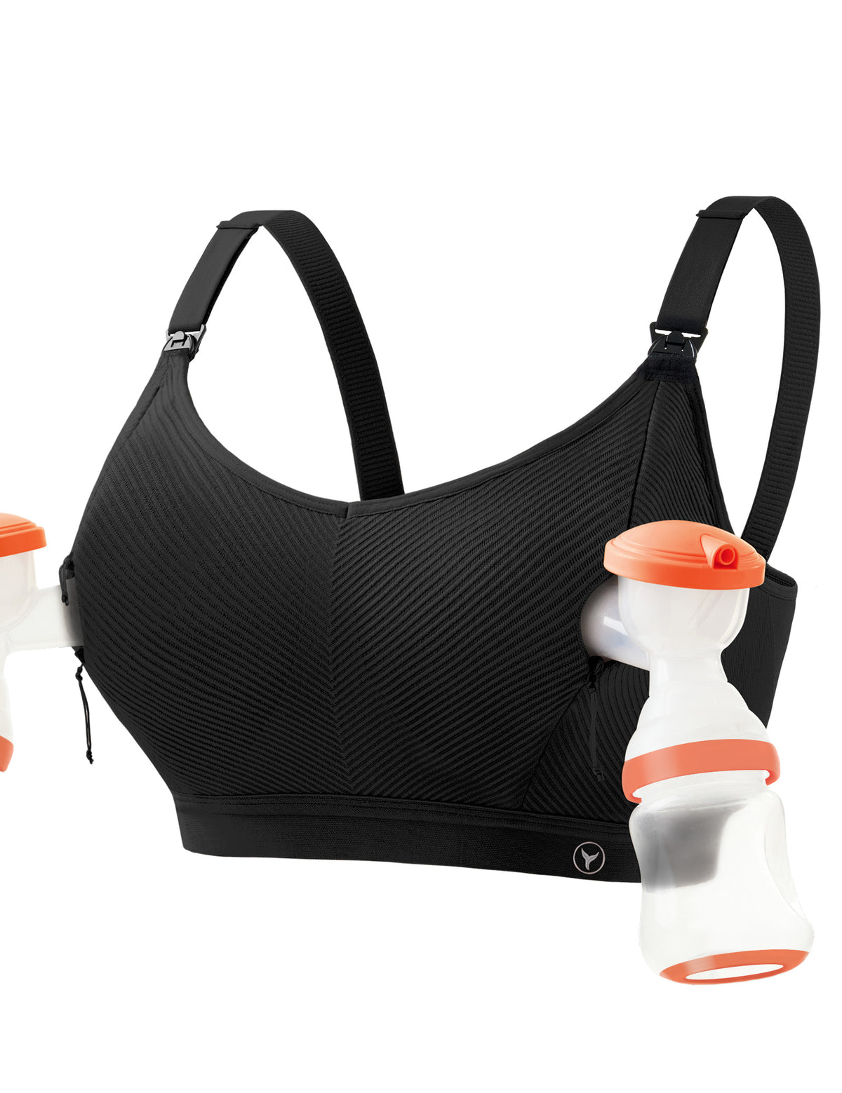 Bra Pam Penyusuan Bebas Tangan Rekaan Pembukaan Zip Seamless Nursing Bras untuk Penyusuan Sokongan Tinggi Nursing &amp; Pam Bras 