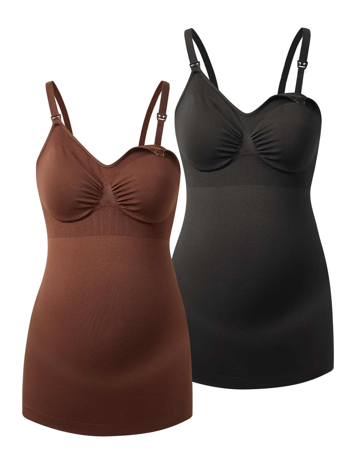 HOFISH Support Nursing Tank Tops for Breastfeeding, Comfort Stretch Maternity Camisoles