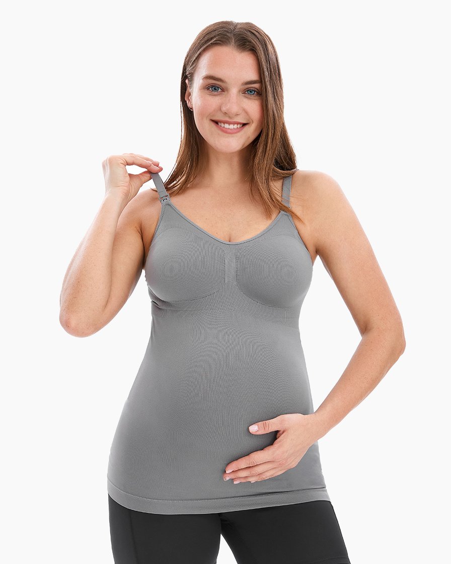 HOFISH Women's Breast Feeding Tops,Maternity Nursing Cami with