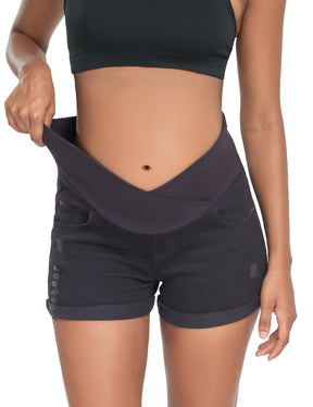 Women's Super Comfy Maternity Skinny  Shorts 51