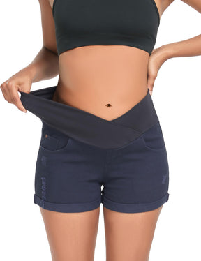 Women's Super Comfy Maternity Skinny  Shorts 51