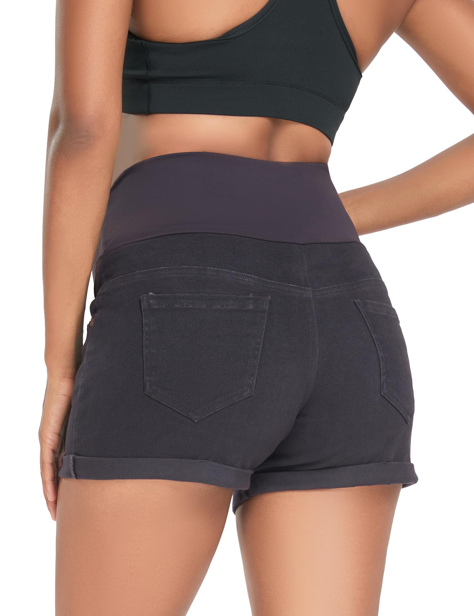 Women's Super Comfy Maternity Skinny  Shorts 51