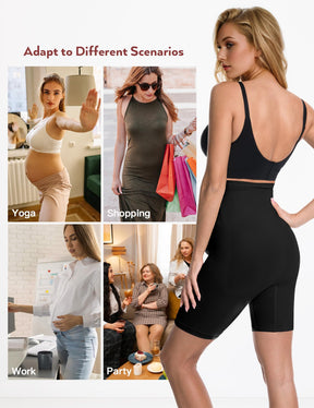HOFISH Maternity Support Underwear for Women No Show Seamless Pregnancy Compression Shapewear Over Bump