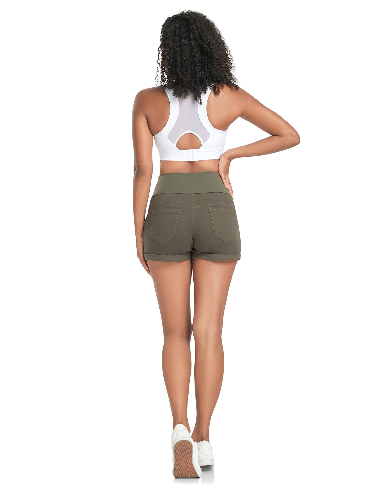 Women's Super Comfy Maternity Skinny  Shorts 51