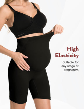 HOFISH Maternity Support Underwear for Women No Show Seamless Pregnancy Compression Shapewear Over Bump