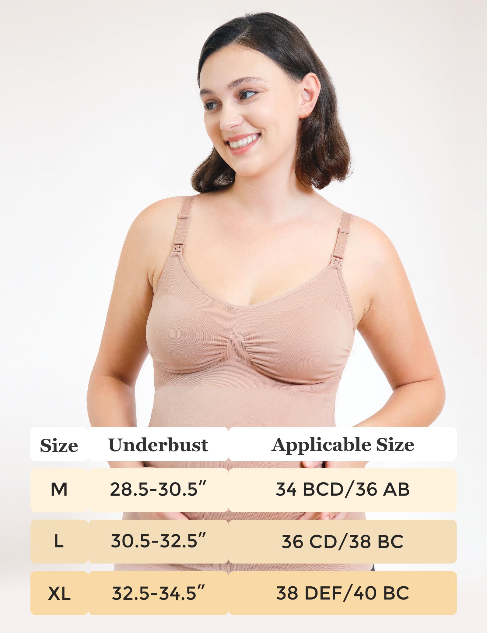 HOFISH Support Nursing Tank Tops for Breastfeeding, Comfort Stretch Maternity Camisoles