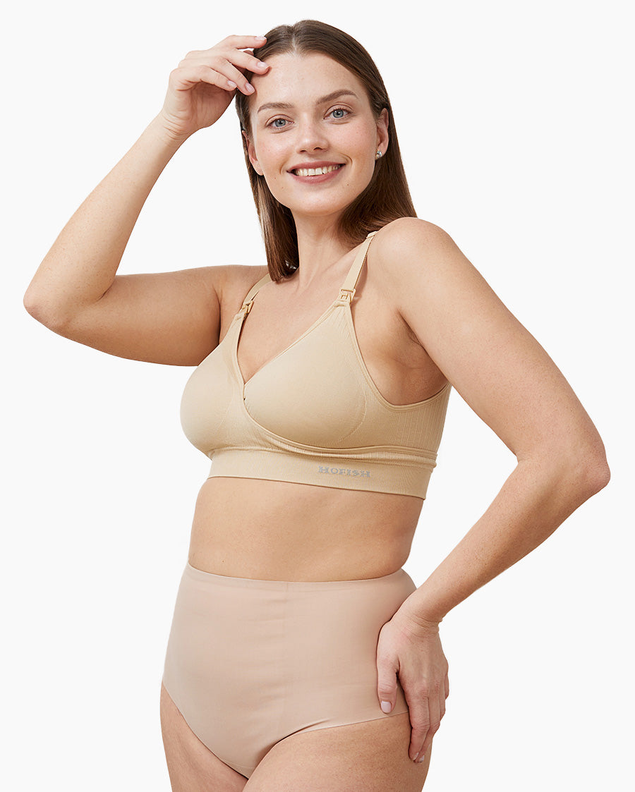 HOFISH 3 Pack Seamless Clip Down Deep V Neck Push Up Plus Size Nursing Bra  Maternity Bras 3PACK Inlcuding Extenders & Clips, 3pcs/Pack (Push  Up:Pink-Black-Beige), Small at  Women's Clothing store