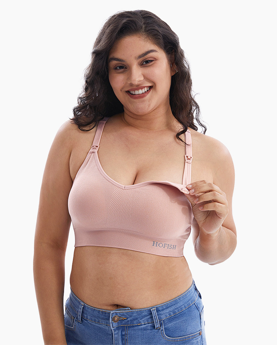 Seamless Nursing Bralette (F-H cup) - Big Bust Bra by Sugar Candy – She  Science