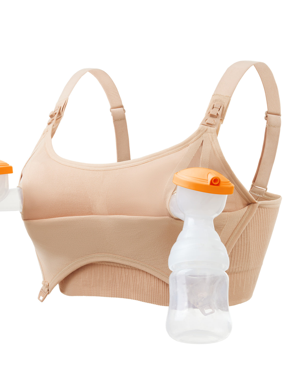 Pumping Bra Hands Free Seamless Comfort PatentedClasps Nursing and Pumping Bra in One Breast Pump Bra All Day Wear