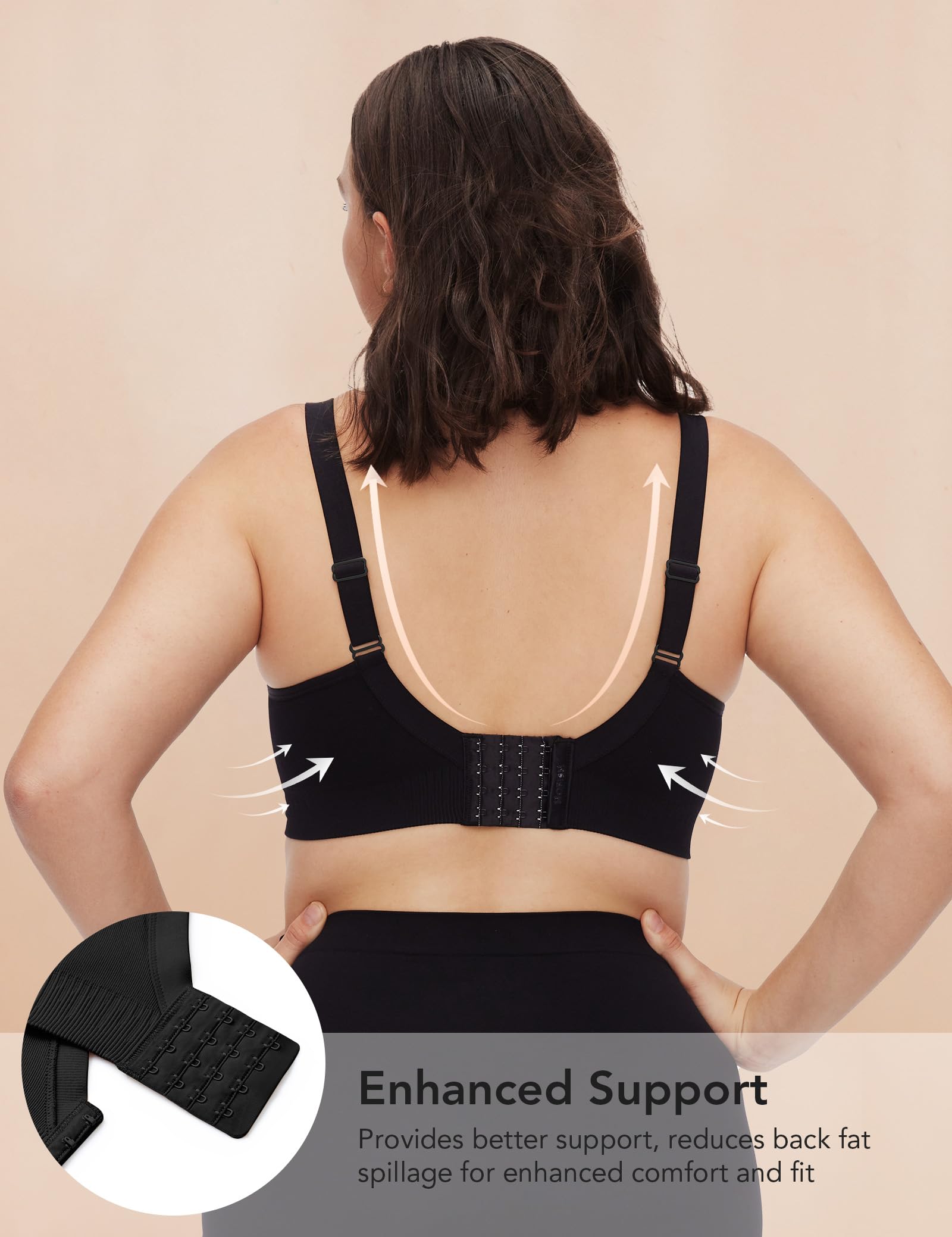Pumping Bra Hands Free Seamless Comfort PatentedClasps Nursing and Pumping Bra in One Breast Pump Bra All Day Wear
