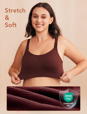 Pumping Bra Hands Free Seamless Comfort PatentedClasps Nursing and Pumping Bra in One Breast Pump Bra All Day Wear