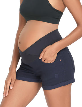 Women's Super Comfy Maternity Skinny  Shorts 51