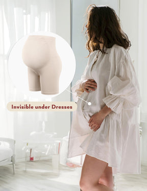 HOFISH Maternity Support Underwear for Women No Show Seamless Pregnancy Compression Shapewear Over Bump