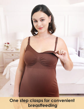 HOFISH Support Nursing Tank Tops for Breastfeeding, Comfort Stretch Maternity Camisoles