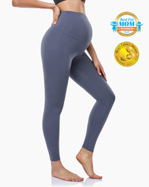 Women's Maternity Leggings Ultra-Soft Pregnancy Yoga Pants Over The Bump Thermal Bottom Underwear Workout Leggings