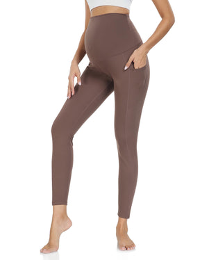 HOFISH Maternity Leggings, Yoga Pants, Pregnancy Leggings Over The Belly Workout Active Wear