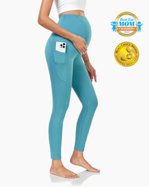 Women's Maternity Leggings Ultra-Soft Pregnancy Yoga Pants Over The Bump Thermal Bottom Underwear Workout Leggings