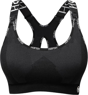HOFISH Nursing Bras for Breastfeeding, Medium Support Nursing Sports Bra Wireless Comfort Maternity Bra