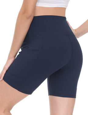 HOFISH Maternity Yoga Shorts Over The Belly Active Workout Summer Running Short Pants with Pockets