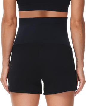 HOFISH Women's Maternity Shorts Over The Belly Cotton Casual Pregnancy Workout Sleep Shorts with Pocket