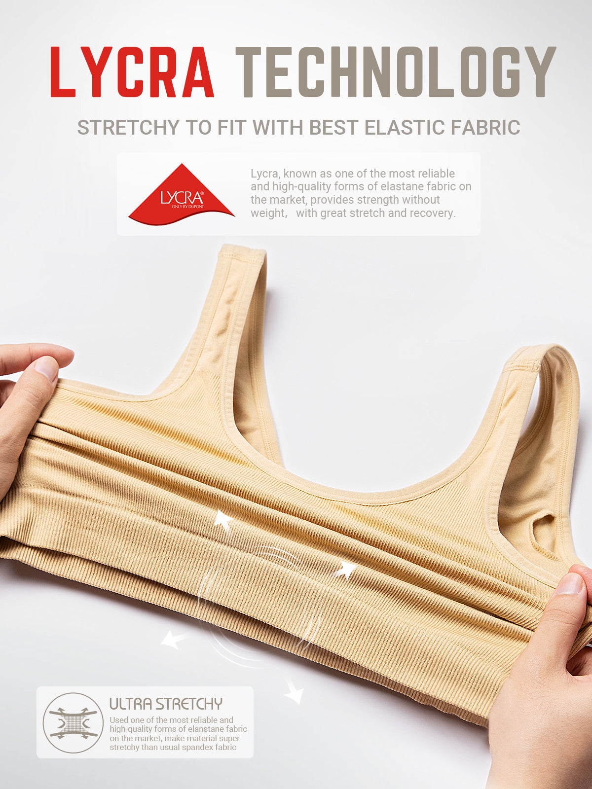 HOFISH Women's Seamless Wirefree Maternity Breastfeeding Bra Everyday Sleep Bra  black/Beige/Cream