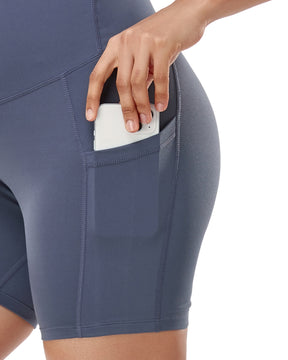 Women's Ultra-Soft Stretchy Maternity Legging Shorts Grey